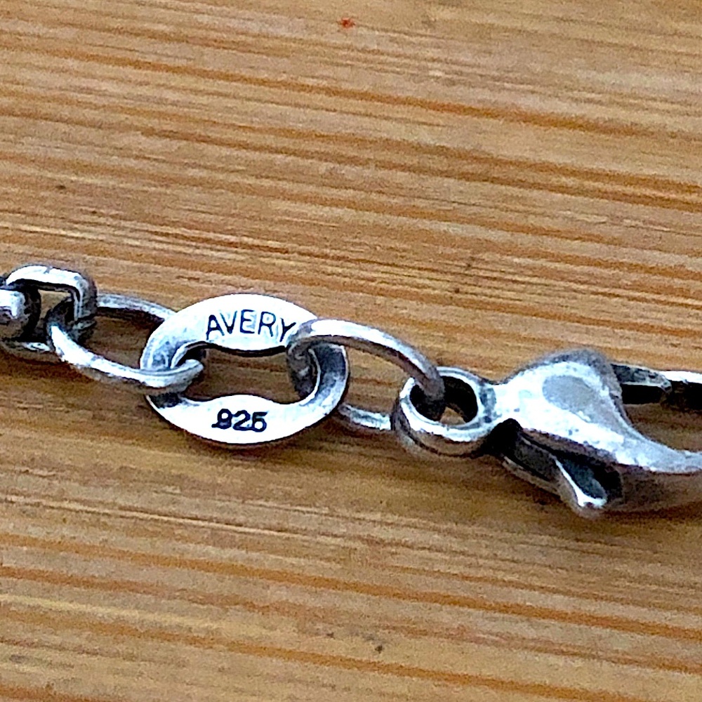 $132 20" Avery Retired Vintage Estate Chain Sterling Marked AVERY 925 - Picture 2 of 5
